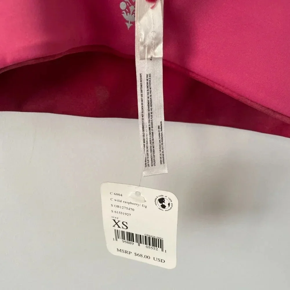 Free People Beat The Heat Reversible Sports Bra Wild Raspberry Fig NWT Sz XS